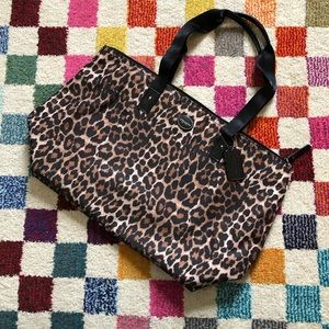 COACH FACTORY Nylon Packable Tote EUC -- OCELOT!
